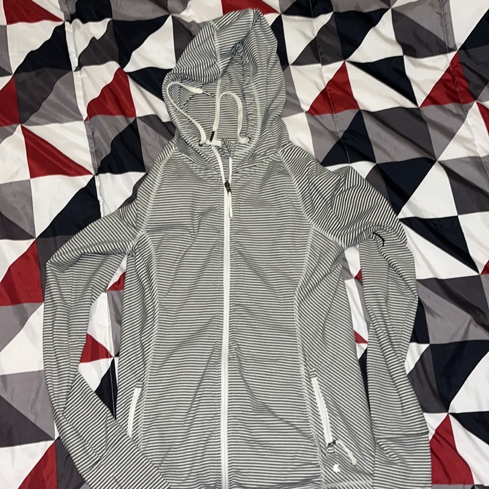 Gray and white jacket